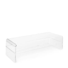 CLARTE ACRYLIC MEDIA STAND RISER WITH SHELF