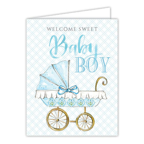 WELCOME SWEET BABY BOY CARD