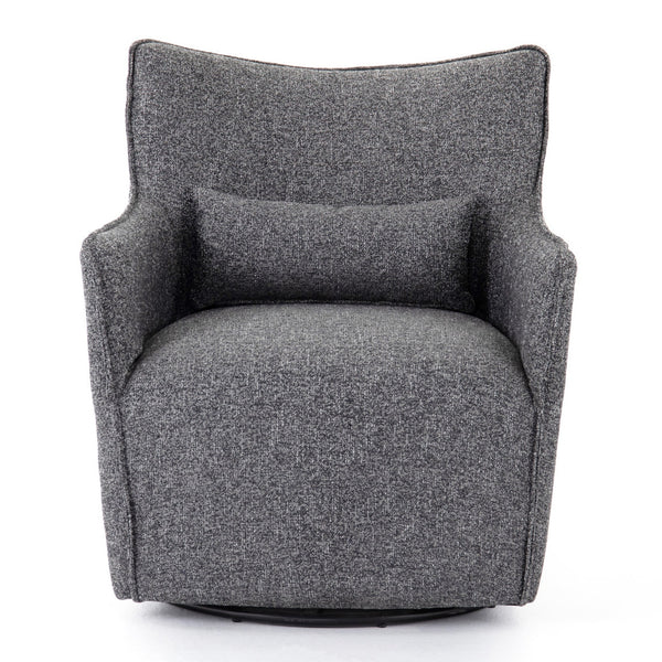 Kimble Swivel Chair-Bristol Charcoal