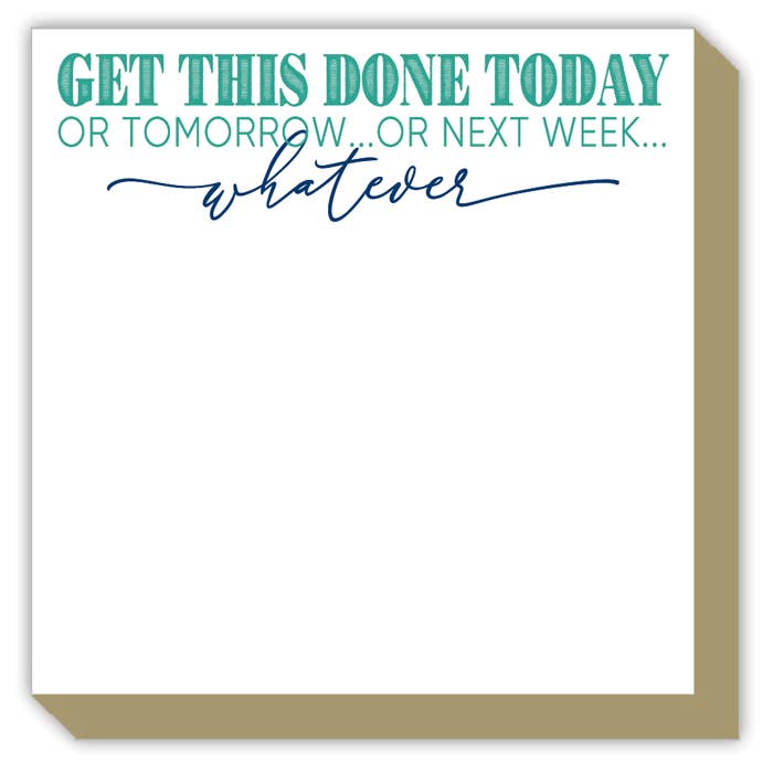 GET THIS DONE TODAY OR TOMORROW LUXE NOTEPAD