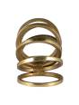 Metal Slinky Ring, Gold