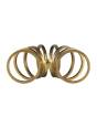 Metal Slinky Ring, Gold