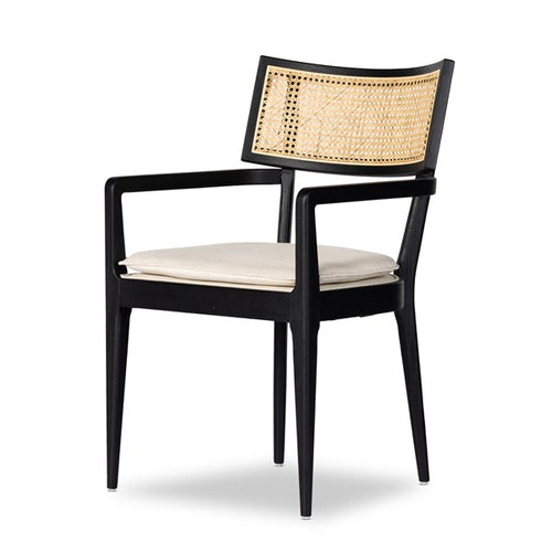 BRITT DINING ARMCHAIR- BRUSHED EBONY