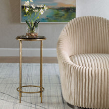 Antique Gold Accent Table