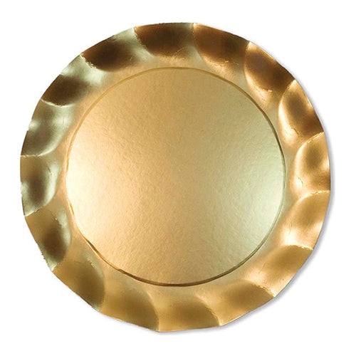 WAVY CHARGER 8PK- SATIN GOLD