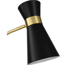 Gold and Black Floor Lamp