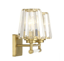 GARNET 2-LT BATHROOM VANITY LIGHT IN WARM BRASS