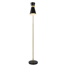 Gold and Black Floor Lamp