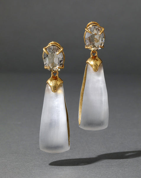 BONBON CRYSTAL LARGE TEARDROP EARRING