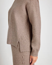 STASSI CABLE CREW SWEATER