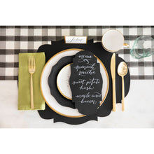 BLACK FRENCH FRAME PLACEMAT S/12