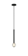 WINDCHIMER 1 LIGHT PENDANT, MATTE BLACK