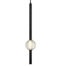 WINDCHIMER 1 LIGHT PENDANT, MATTE BLACK