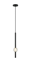 WINDCHIMER 1 LIGHT PENDANT, MATTE BLACK