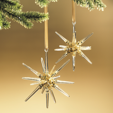 GLASS 3D SNOWFLAKE ORNAMENT-SMALL