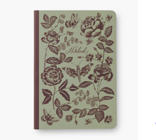 English Rose Stitched Notebook Set