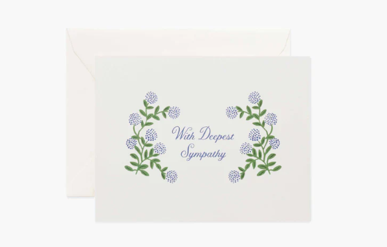 Hydrangea Sympathy Card