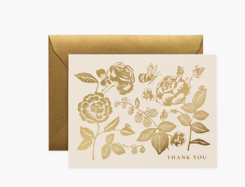 English Rose Thank You Card