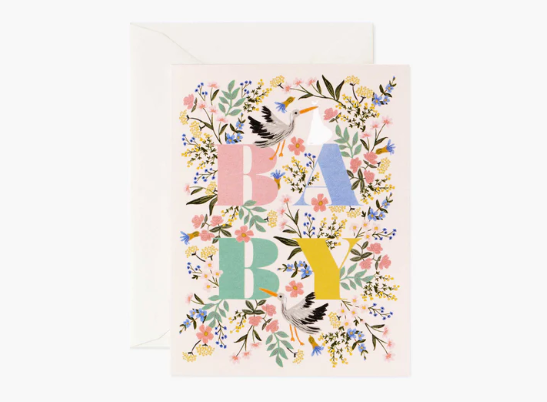 Mayfair Baby Card