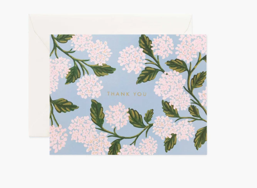 Hydrangea Thank You Card