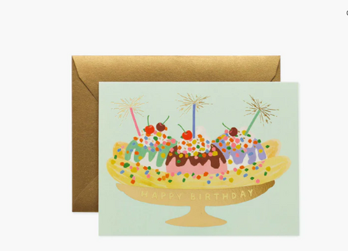 Banana Split Birthday Card