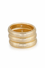 Flex Snake Gold Chain Stretch Bracelet Set