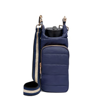 Navy Blue Matte Hydrobag with Navy/Gold Strap