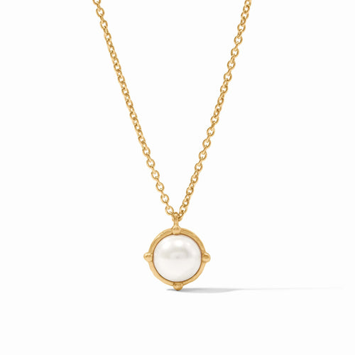 Honeybee Pearl Solitaire Necklace