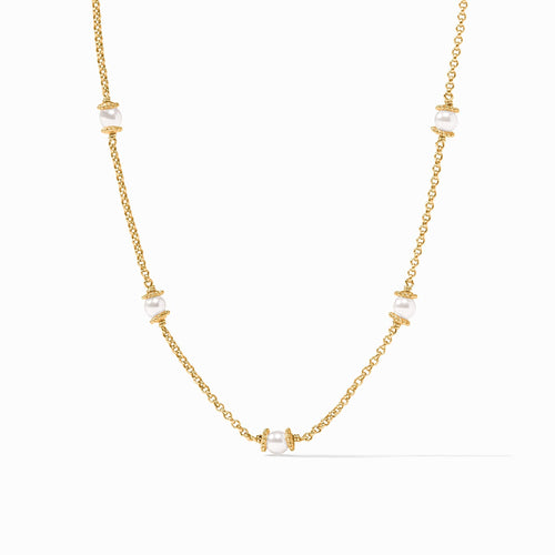 Hydra Pearl Delicate Station Necklace