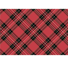 RED PLAID PLACEMAT 24PK