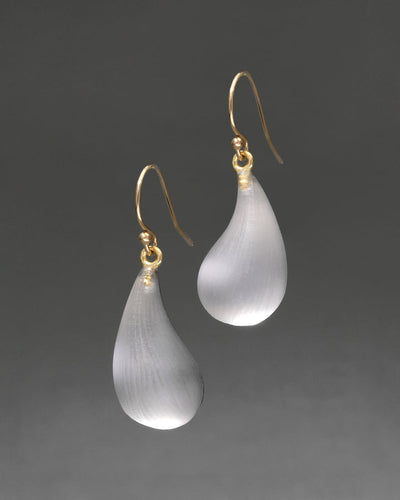 PEWTER DEWDROP EARRING