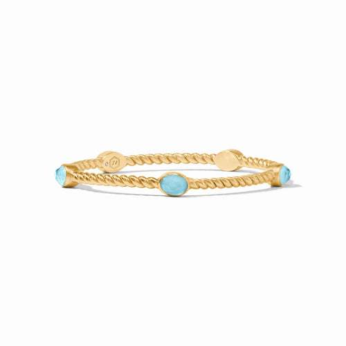 NASSAU STONE BANGLE- CAPRI BLUE- MEDIUM