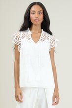 FINNA LACE TASSEL TIE TOP