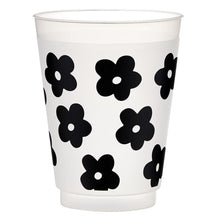 Black Flowers Frost Cup