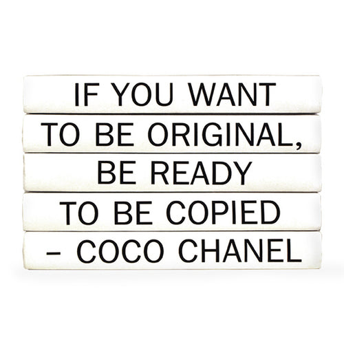 If You Want To Be Original Coco Chanel Book 5 vol