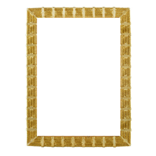 Gold Bar Border Jeweltone 5x7 Frame