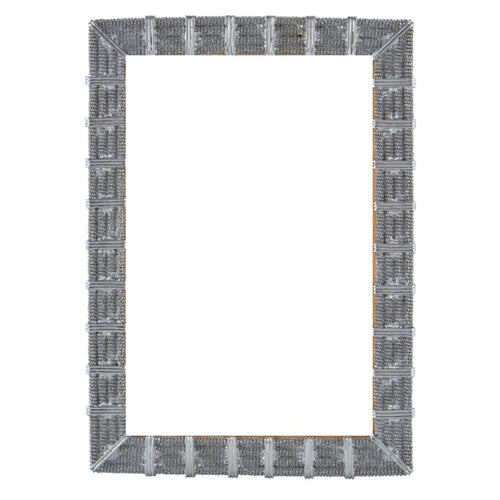 Silver Bar Border Jeweltone 5x7 Frame