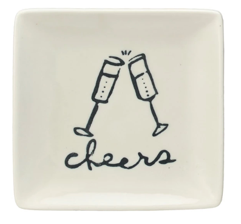 Cheers Stoneware Dish