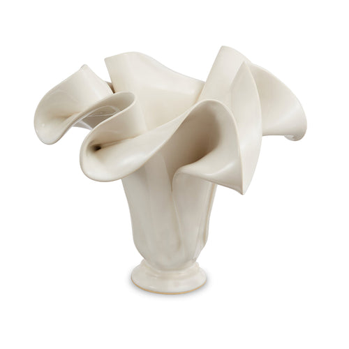 Sculpted Vase-Simply White