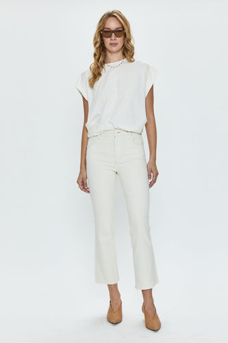 LENNON SAND STONE CROPPED JEAN