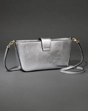 The Crumple Silver Convertible Crossbody