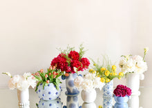 Signature White Cylinder Knob Handle Vase-Large
