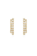 Rhinestone Huggie Hoop Earring