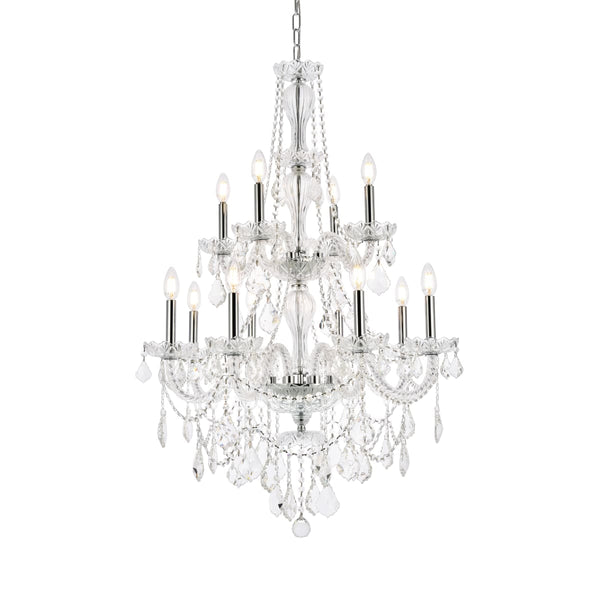 Giselle 12 Light Chandelier-Chrome