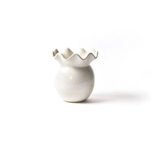 Signature White Ruffle Vase-Small