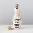 Sippin Wine Feelin Fine Cotton Wine Bag