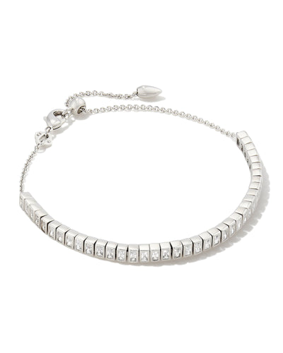 GRACIE SILVER CZ TENNIS BRACELET