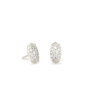 Grayson Crystal Rhodium CZ Stud Earring