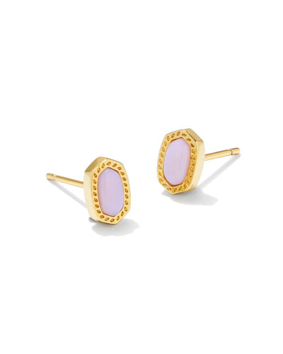 Mini Ellie Stud Earring-Pink Opalite Crystal