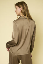 Front Twisted Olive Blouse